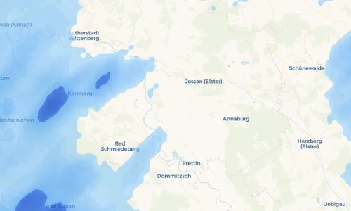 Regenradar Vorschaubild - Aktuelle Niederschläge in Rade und Umgebung