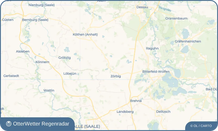 Widget-Vorschau für Radegast Wetter-Widget-Vorschau mit Vorhersagedaten für Radegast