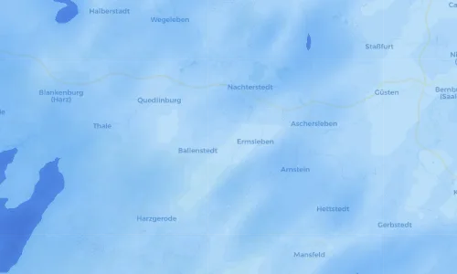 Regenradar Vorschaubild - Aktuelle Niederschläge in Radisleben und Umgebung