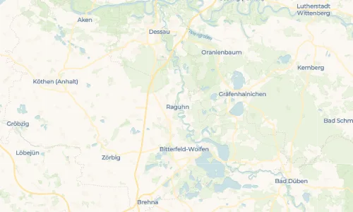 Regenradar-Vorschau: aktuelle Niederschläge in Raguhn und Umgebung