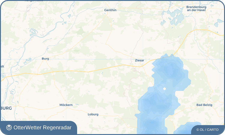 OtterWetter Regenradar-Widget Reesdorf