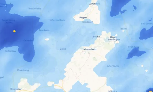 Regenradar Vorschaubild - Aktuelle Niederschläge in Rehmsdorf und Umgebung