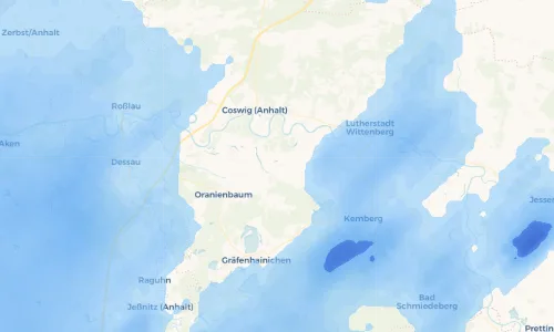 Regenradar Vorschaubild - Aktuelle Niederschläge in Rehsen und Umgebung