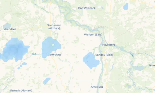 Regenradar Vorschaubild - Aktuelle Niederschläge in Rengerslage und Umgebung