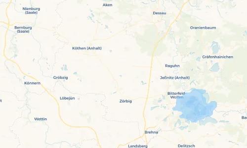 Regenradar-Vorschau: aktuelle Niederschläge in Riesdorf und Umgebung