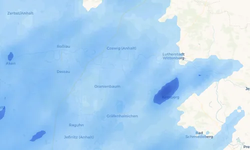 Regenradar Vorschaubild - Aktuelle Niederschläge in Riesigk und Umgebung