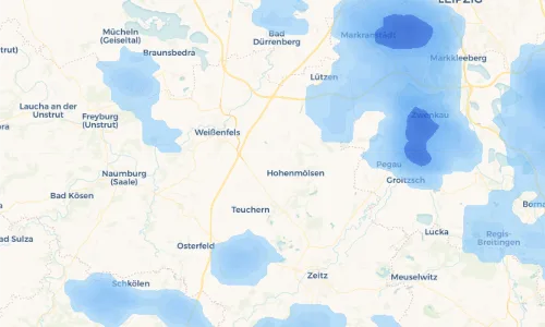 Regenradar Vorschaubild - Aktuelle Niederschläge in Rössuln und Umgebung