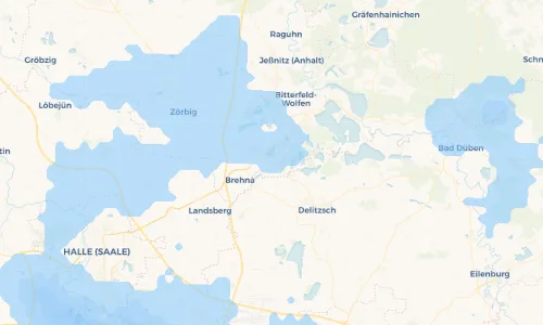 Regenradar Vorschaubild - Aktuelle Niederschläge in Roitzsch und Umgebung