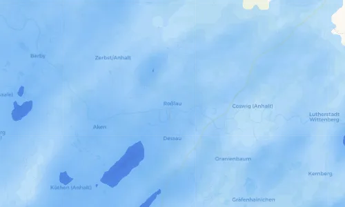 Regenradar Vorschaubild - Aktuelle Niederschläge in Roßlau und Umgebung