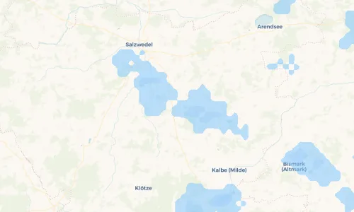 Regenradar Vorschaubild - Aktuelle Niederschläge in Sallenthin und Umgebung