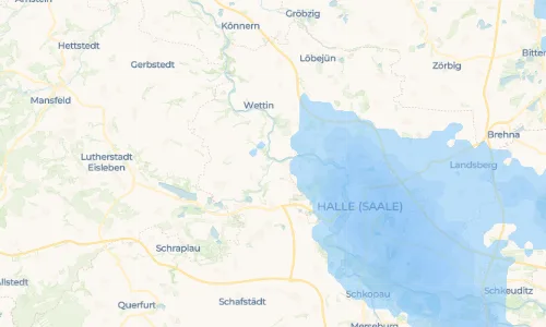 Regenradar Vorschaubild - Aktuelle Niederschläge in Salzmünde und Umgebung