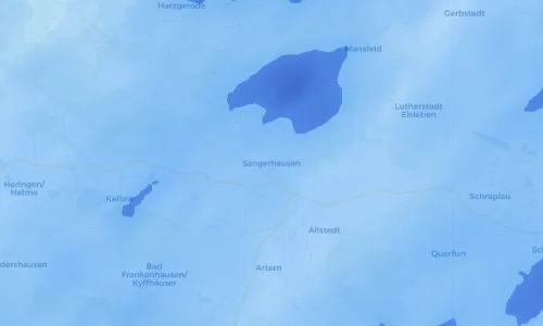 Regenradar Vorschaubild - Aktuelle Niederschläge in Sangerhausen und Umgebung