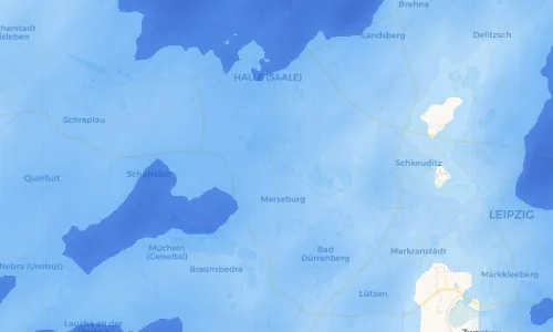 Regenradar Vorschaubild - Aktuelle Niederschläge in Schkopau und Umgebung