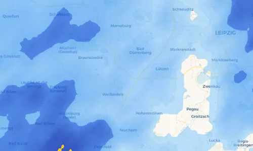 Regenradar Vorschaubild - Aktuelle Niederschläge in Schkortleben und Umgebung