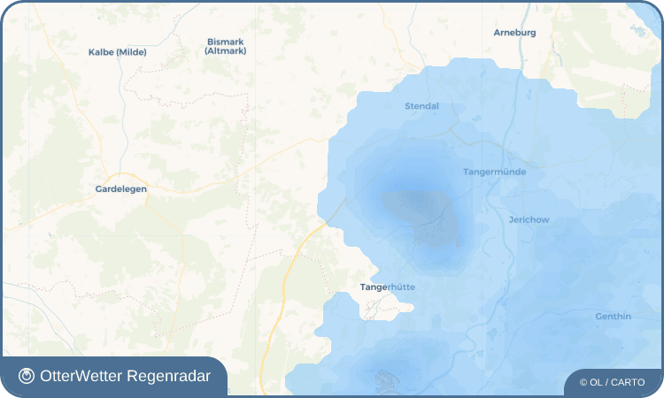 OtterWetter Regenradar-Widget Schleuß