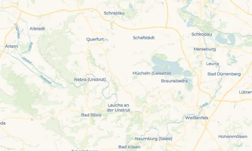 Regenradar Schnellroda: aktuelle Niederschläge in Schnellroda und Umgebung, Stand 21. Oktober 2026 um 15:50 Uhr