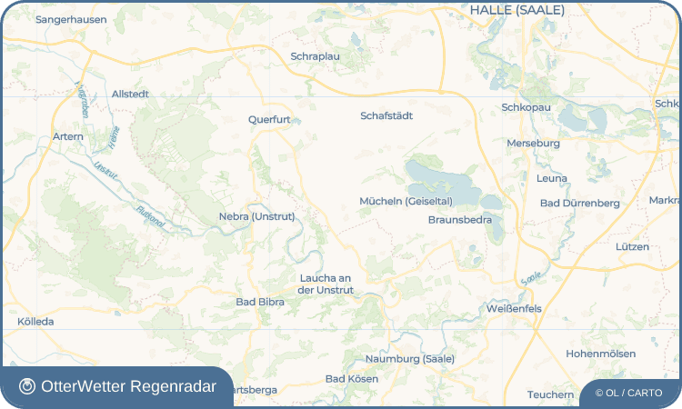 OtterWetter Regenradar-Widget Schnellroda