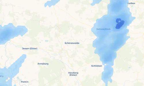 Regenradar Vorschaubild - Aktuelle Niederschläge in Schönewalde und Umgebung