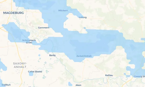 Regenradar Vorschaubild - Aktuelle Niederschläge in Schora und Umgebung