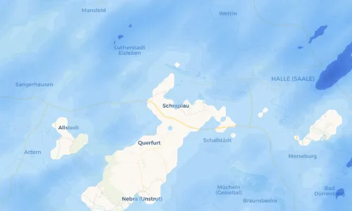 Regenradar Vorschaubild - Aktuelle Niederschläge in Schraplau und Umgebung