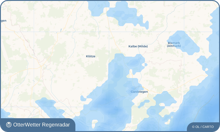 OtterWetter Regenradar-Widget Schwiesau