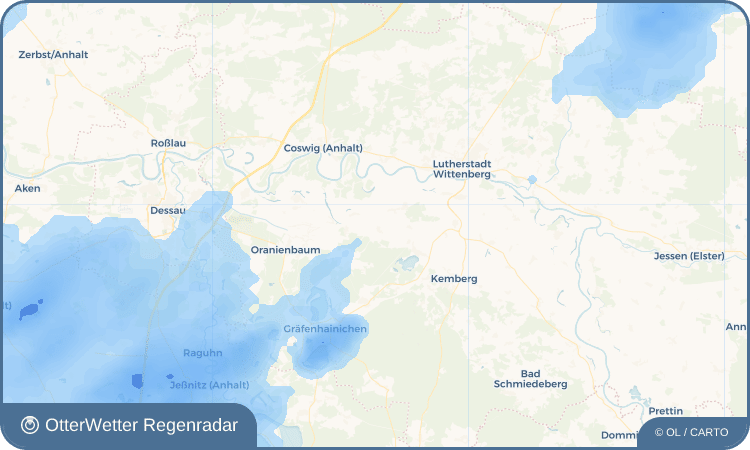 OtterWetter Regenradar-Widget Selbitz