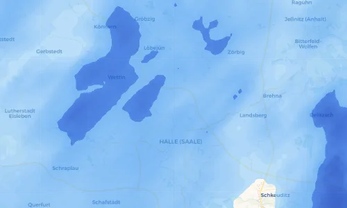 Regenradar Vorschaubild - Aktuelle Niederschläge in Sennewitz und Umgebung