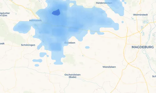 Regenradar Vorschaubild - Aktuelle Niederschläge in Siegersleben und Umgebung