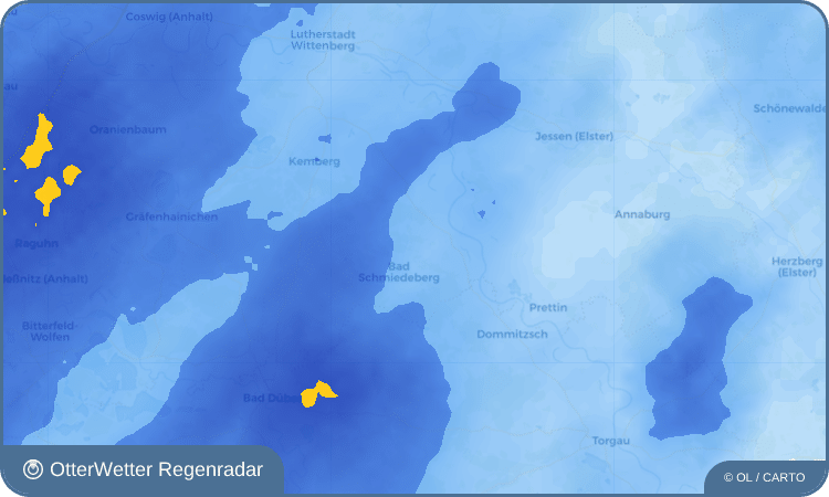 Wetter-Widget-Vorschau mit Vorhersagedaten für Splau