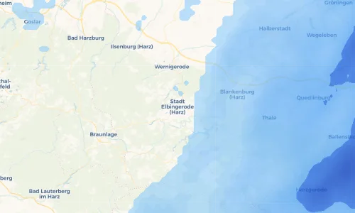 Regenradar Vorschaubild - Aktuelle Niederschläge in Stadt Elbingerode (Harz) und Umgebung