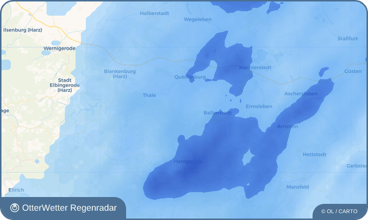 OtterWetter Regenradar-Widget Stadt Gernrode