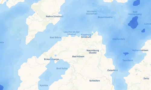Regenradar Vorschaubild - Aktuelle Niederschläge in Städten und Umgebung