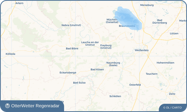OtterWetter Regenradar-Widget Städten