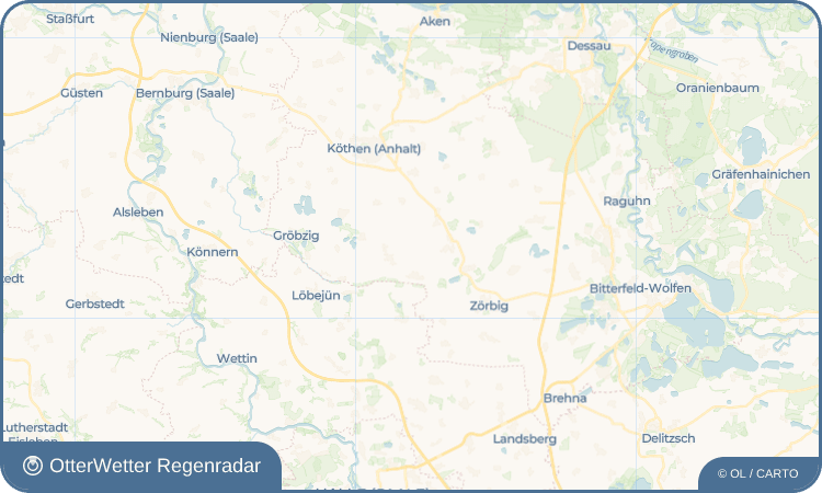 OtterWetter Regenradar-Widget Station Weißandt-Gölzau
