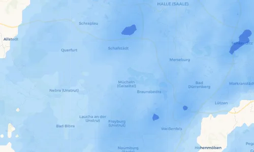 Regenradar Vorschaubild - Aktuelle Niederschläge in Stöbnitz und Umgebung