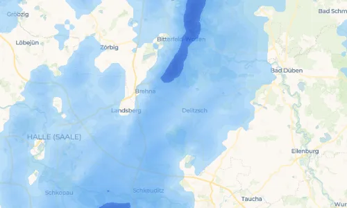 Regenradar-Vorschau: aktuelle Niederschläge in Storkwitz und Umgebung
