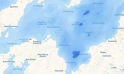 Regenradar Vorschaubild - Aktuelle Niederschläge in Tagewerben und Umgebung