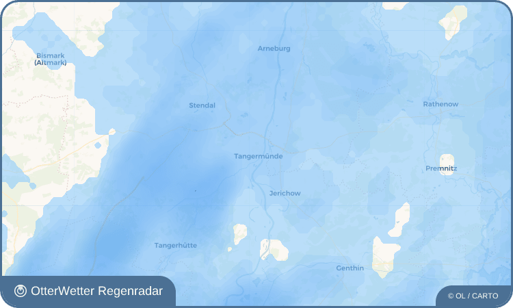 Wetter-Widget-Vorschau mit Vorhersagedaten für Tangermünde