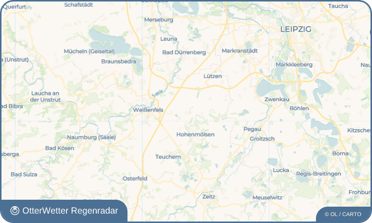OtterWetter Regenradar-Widget Taucha