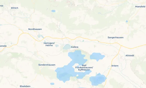 Regenradar-Vorschau: aktuelle Niederschläge in Thürungen und Umgebung