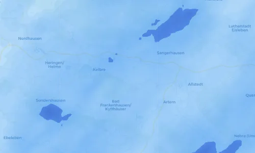 Regenradar Vorschaubild - Aktuelle Niederschläge in Tilleda (Kyffhäuser) und Umgebung