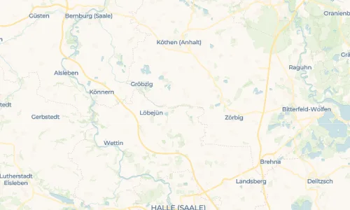 Regenradar Vorschaubild - Aktuelle Niederschläge in Trebbichau an der Fuhne und Umgebung