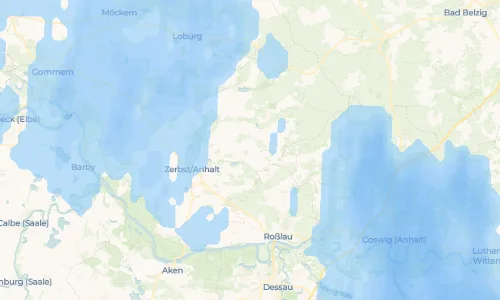 Regenradar Trüben: aktuelle Niederschläge in Trüben und Umgebung, Stand 17. Oktober 2026 um 20:35 Uhr