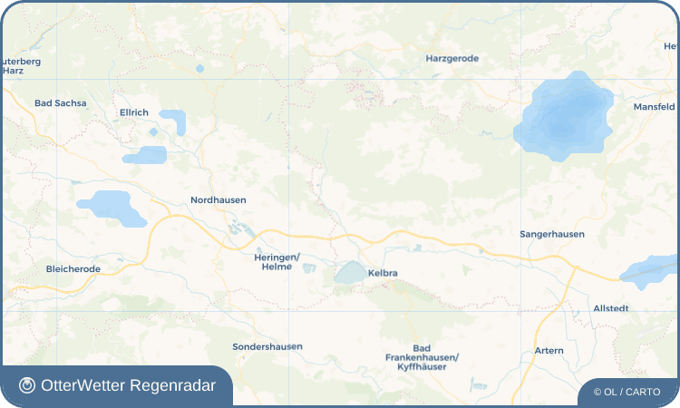 OtterWetter Regenradar-Widget Uftrungen