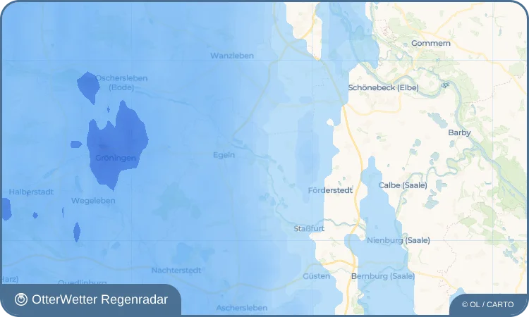 Widget-Vorschau für Unseburg Wetter-Widget-Vorschau mit Vorhersagedaten für Unseburg