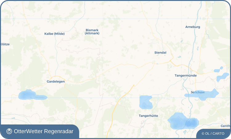 OtterWetter Regenradar-Widget Vinzelberg