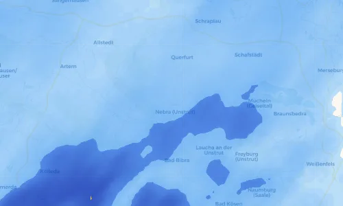 Regenradar Vorschaubild - Aktuelle Niederschläge in Vitzenburg und Umgebung