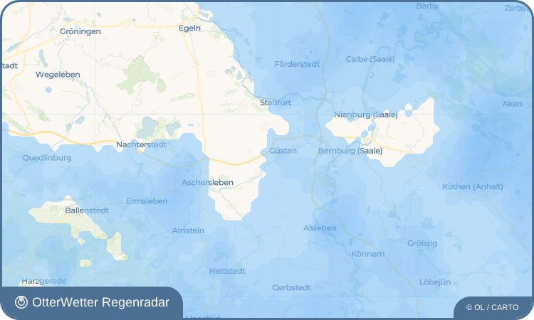 OtterWetter Regenradar-Widget Warmsdorf