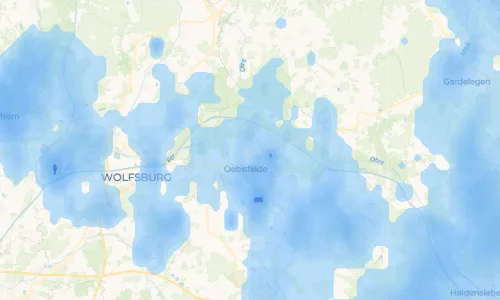 Regenradar-Vorschau: aktuelle Niederschläge in Wassensdorf und Umgebung