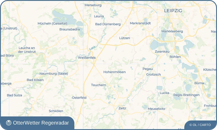 Wetter-Widget-Vorschau mit Vorhersagedaten für Webau